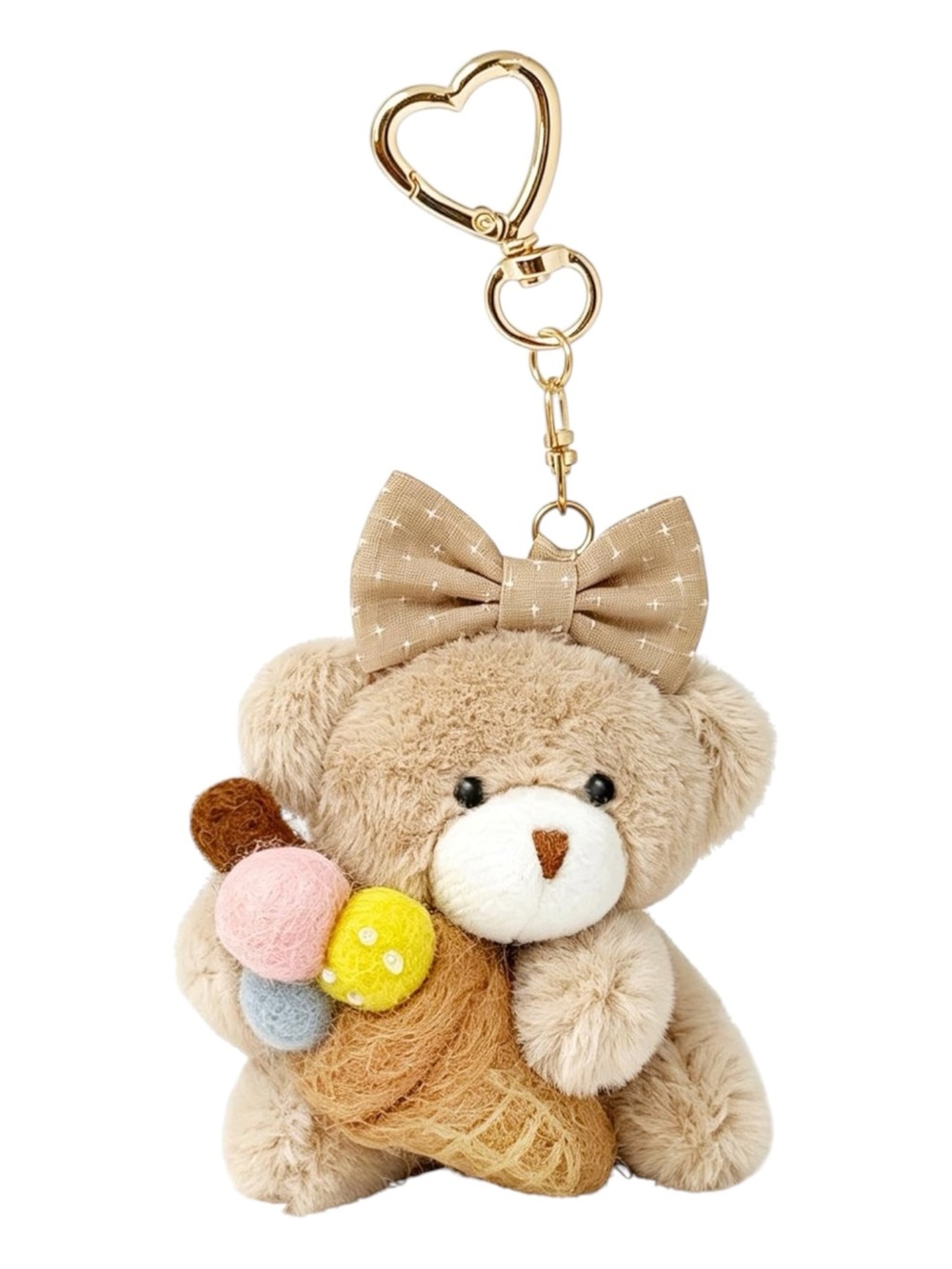 Plush Teddy Bear Bag Charm/Keychain